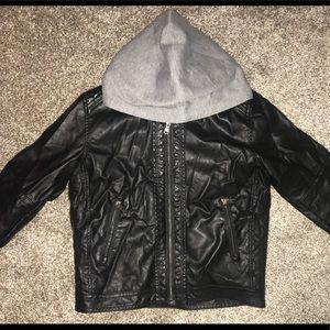 H&M boys Leather jacket with Sherpa lining. NWOT!